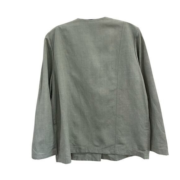 Valerie Stevens Linen Blend Coat Size 14 Petite - Picture 2 of 12